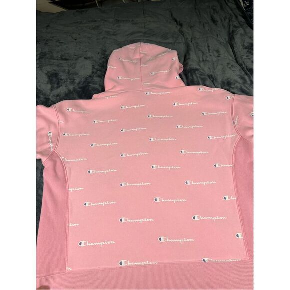 Vintage Y2K reverse weave champion sweater, pink size L - Picture 6 of 8